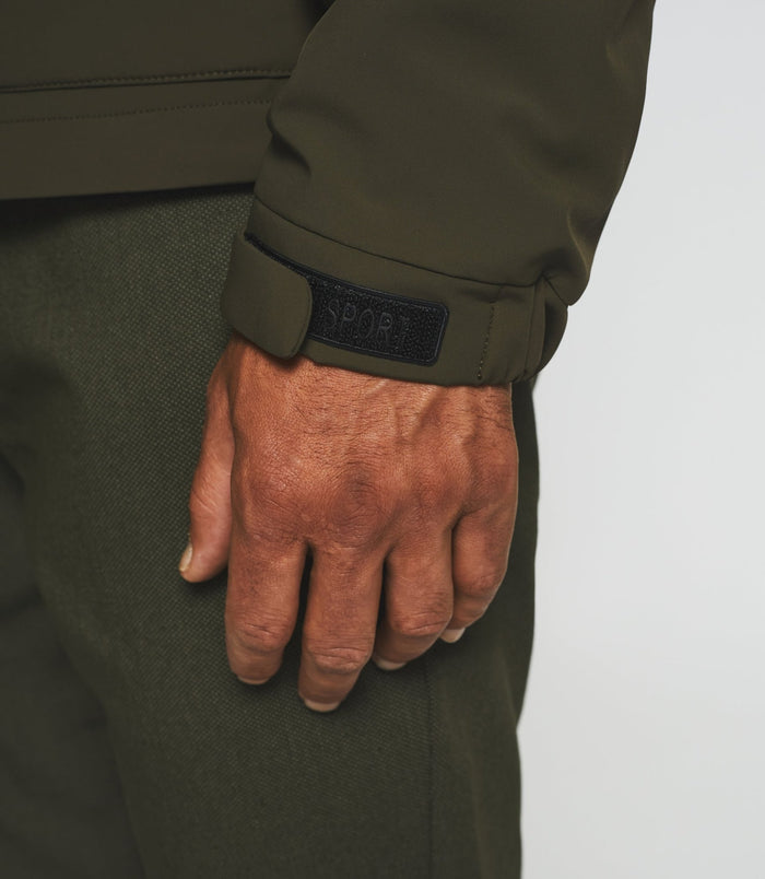 Izac Blouson Technique à Capuche Kaki MAHDY