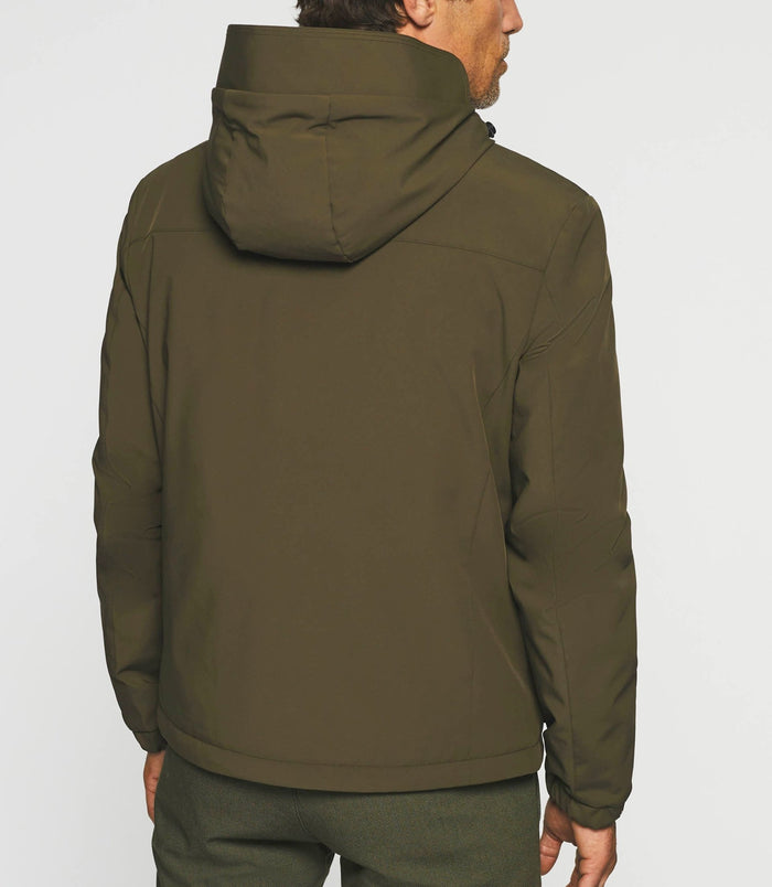 Izac Blouson Technique à Capuche Kaki MAHDY