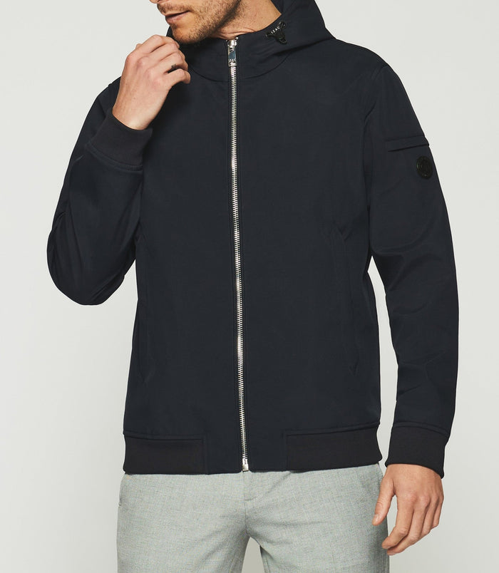 Izac Blouson Technique à Capuche Marine ROMI