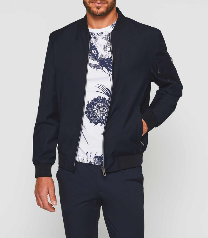 Izac Blouson Teddy Léger Marine "Roger"