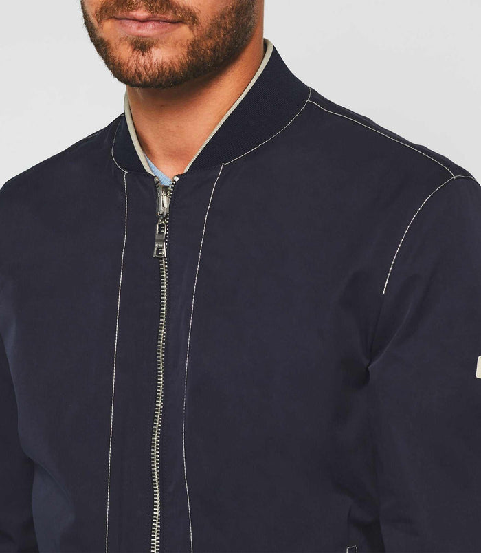 Izac Blouson Teddy Léger Marine "Ron"