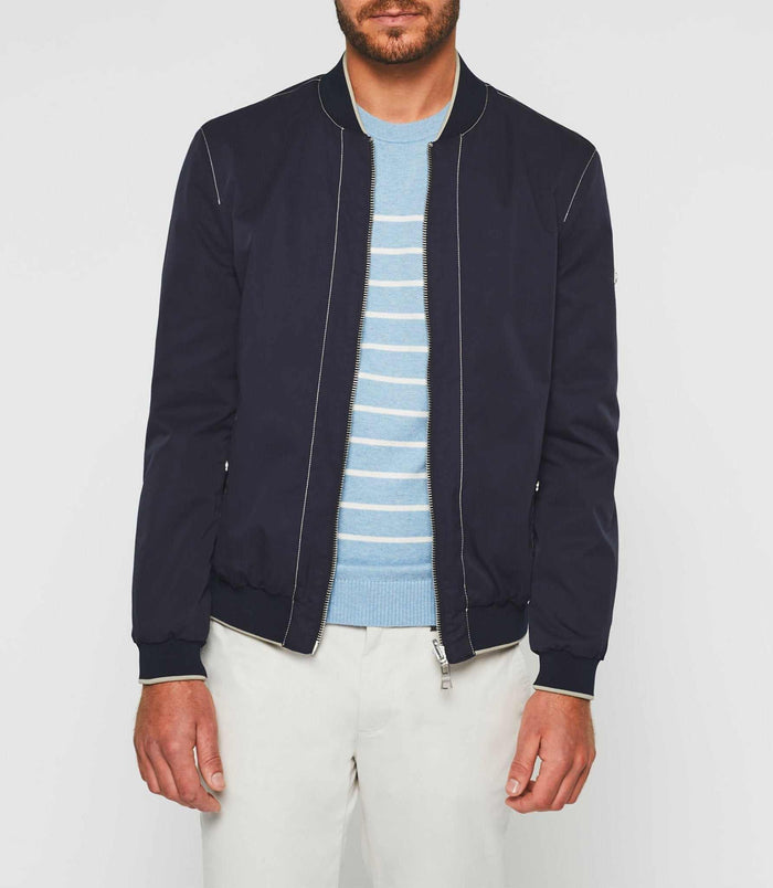 Izac Blouson Teddy Léger Marine "Ron"