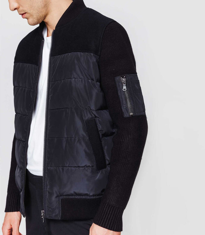 Izac Blouson Teddy Marine