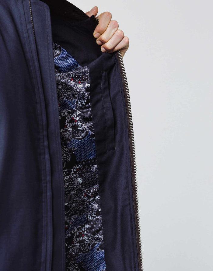 Izac Blouson Teddy Marine