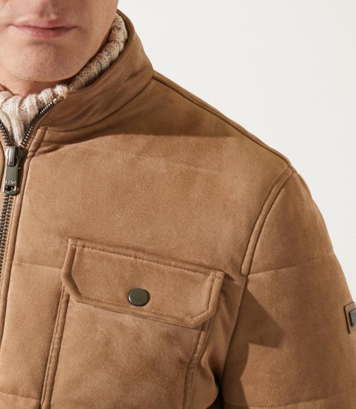 Izac Blouson Teddy Matelasse Beige MEMPHIS