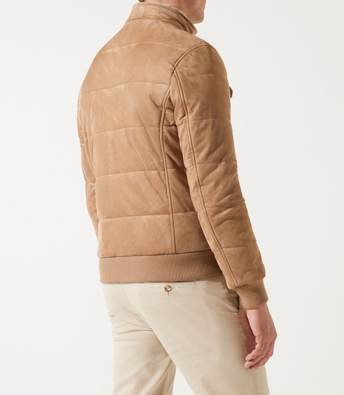 Izac Blouson Teddy Matelasse Beige MEMPHIS