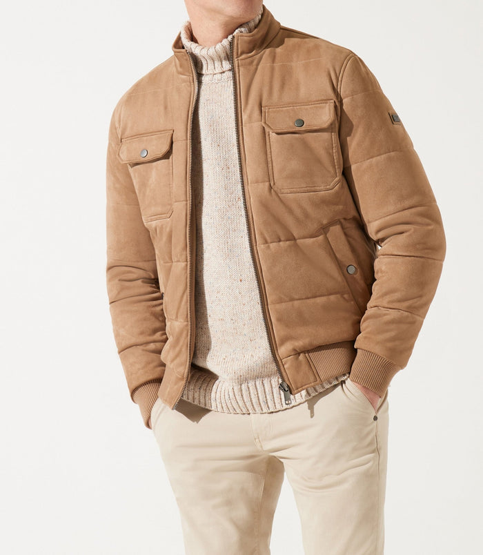 izac Blouson teddy matelasse beige MEMPHIS