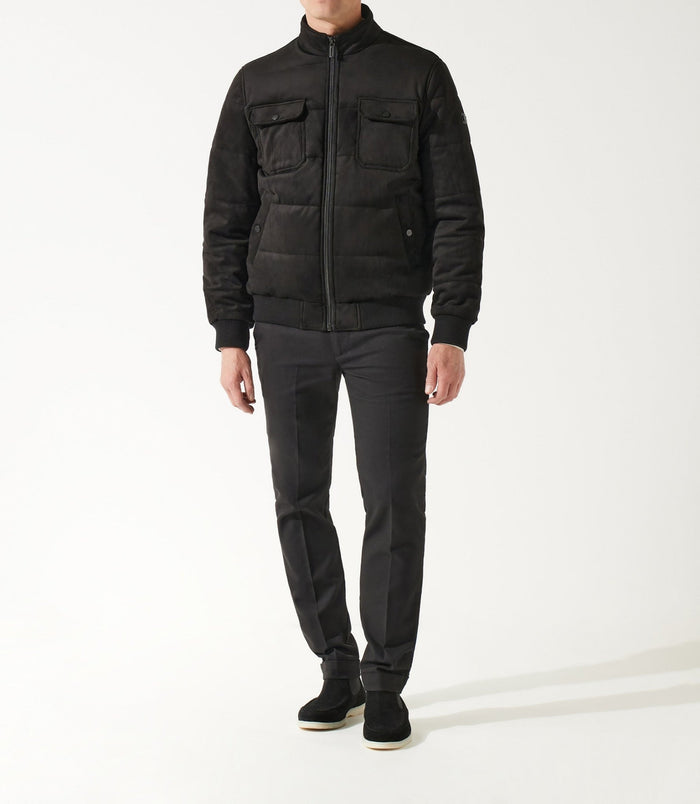 Izac Blouson Teddy Matelassé Noir MEMPHIS