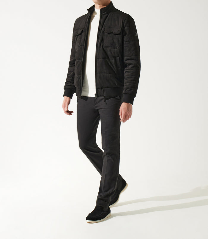 izac Blouson teddy matelassé noir MEMPHIS