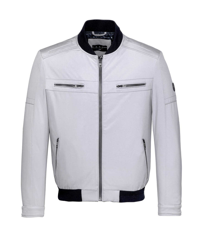 Izac Blouson Teddy Sport Gris Clair "Timbre"