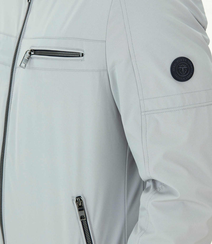 Izac Blouson Teddy Sport Gris Clair "Timbre"