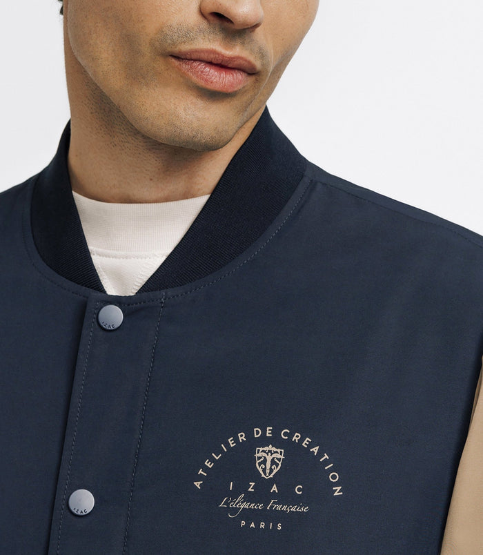 Izac Blouson Teddy Sport Marine