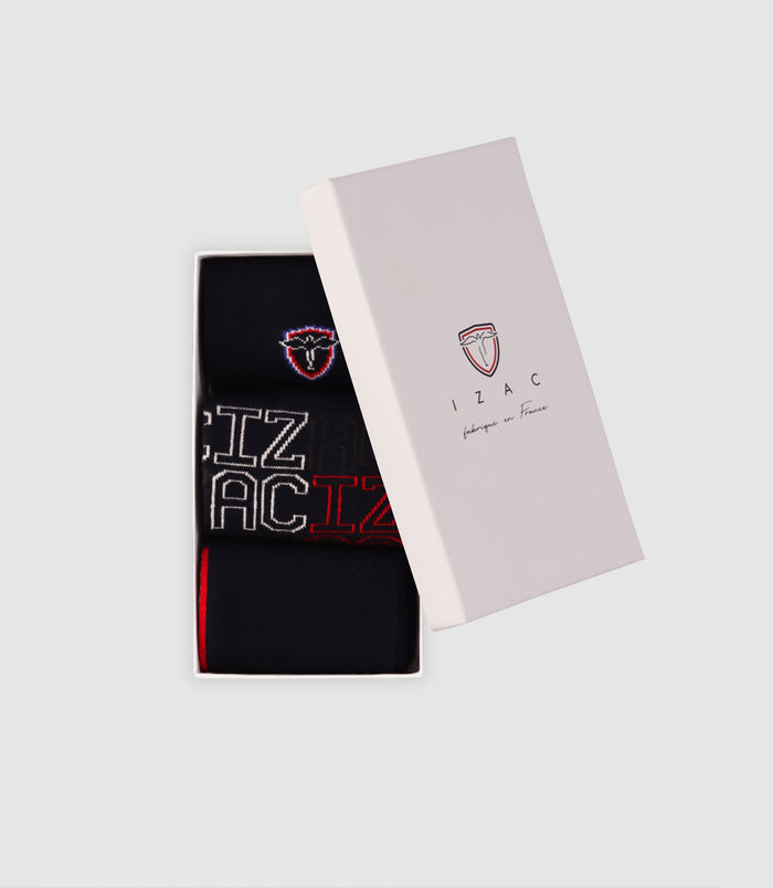 Izac Boite De 3 Chaussettes Marine