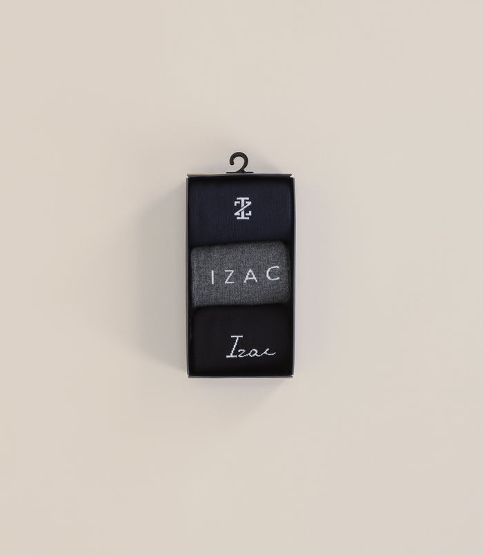 izac Boite de chaussettes marine