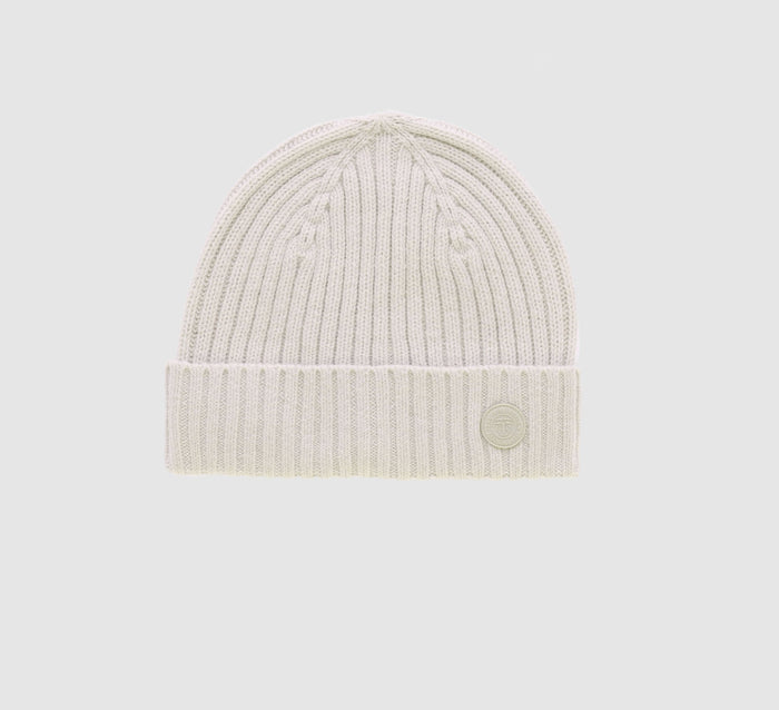 izac Bonnet en maille beige
