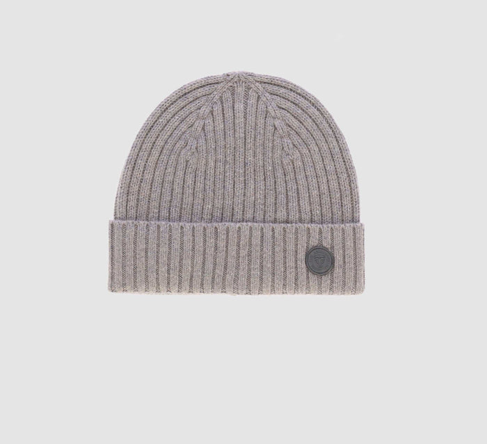 izac Bonnet en maille gris chiné YATCH