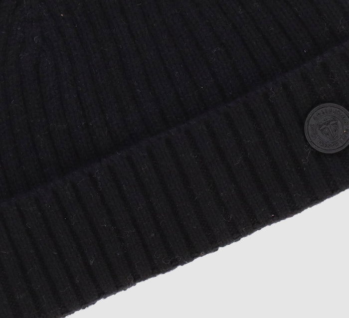 Izac Bonnet En Maille Noir