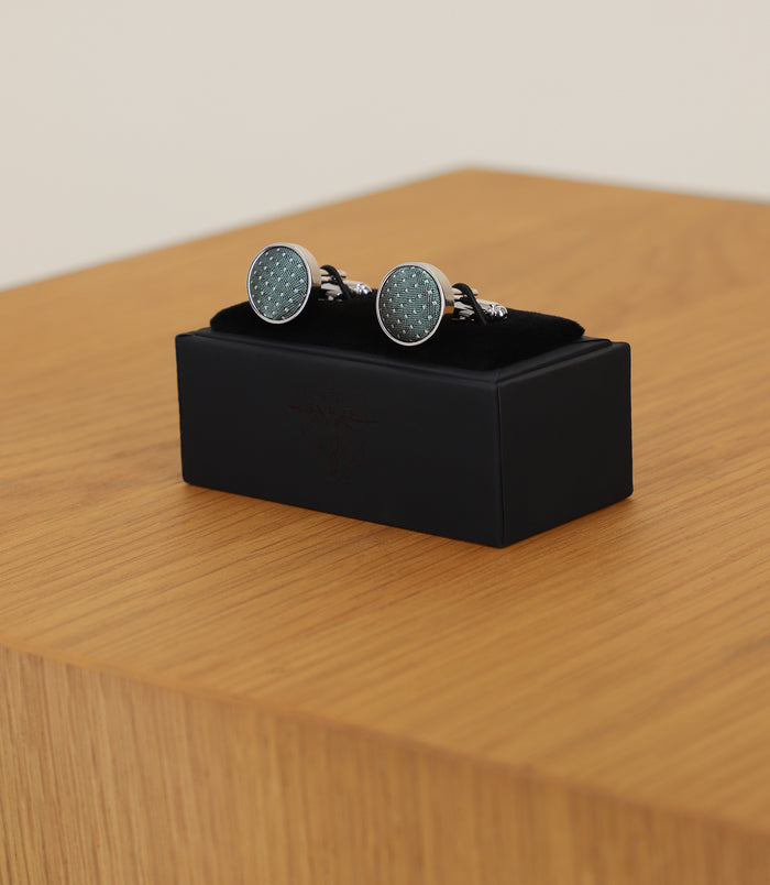 Izac Boutons De Manchette Avec Pois Vert