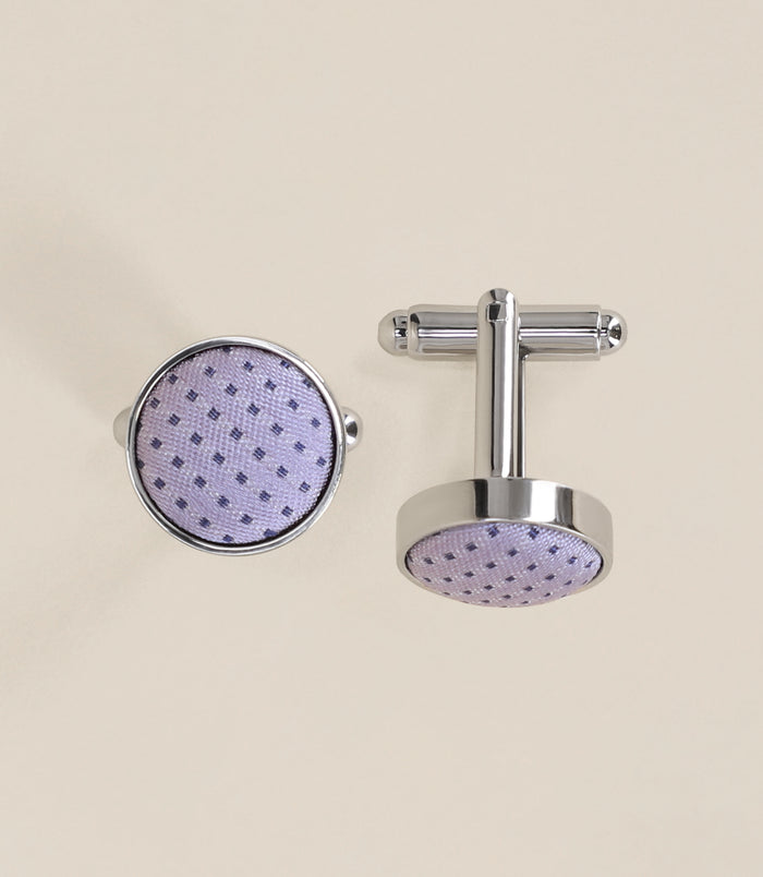 izac Boutons de manchette parme