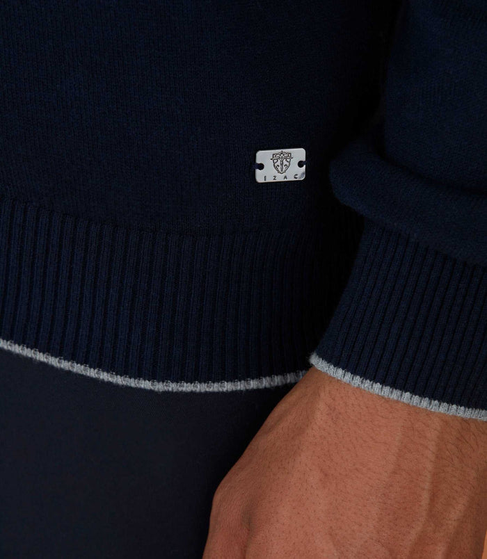Izac Cardigan Zippé Marine "Lael"