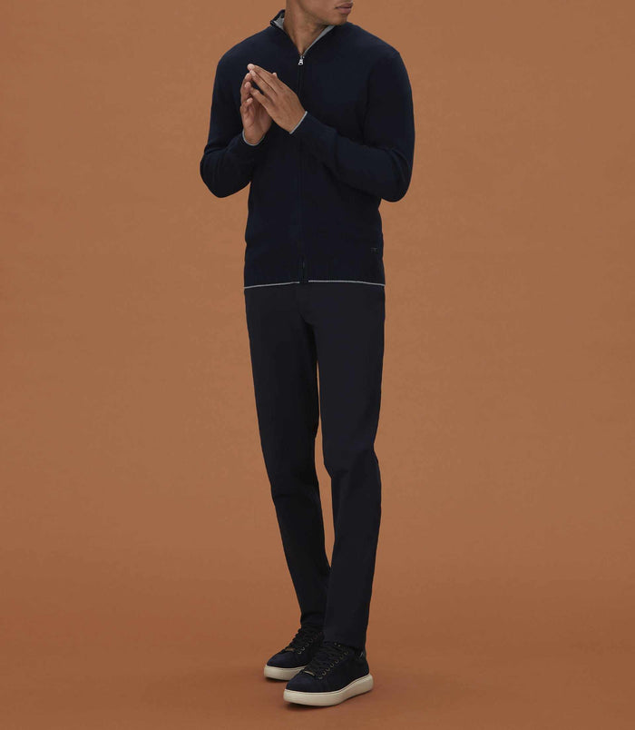 izac Cardigan zippé marine "Lael"