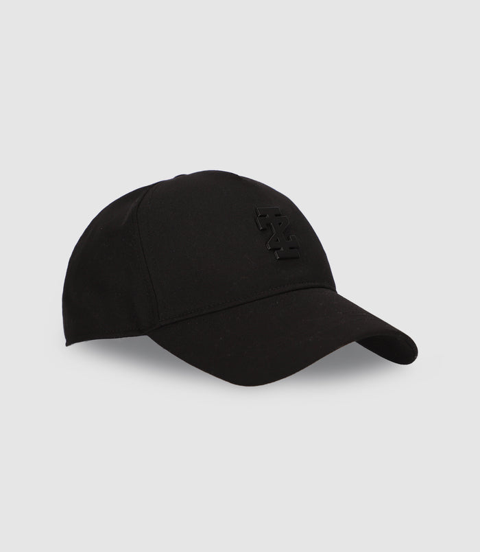 Izac Casquette En Tissu Noire