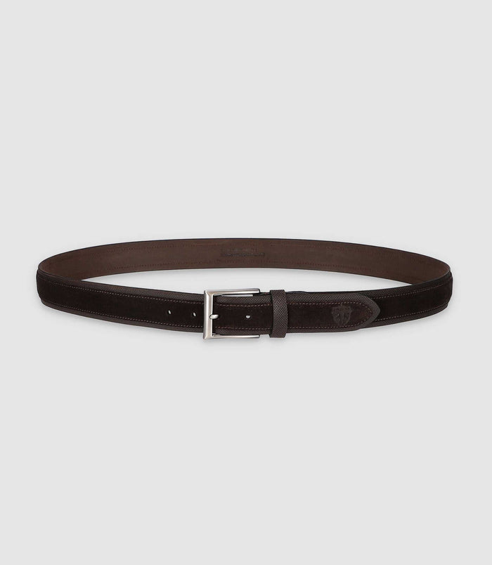 izac Ceinture 35mm en cuir marron CYANG