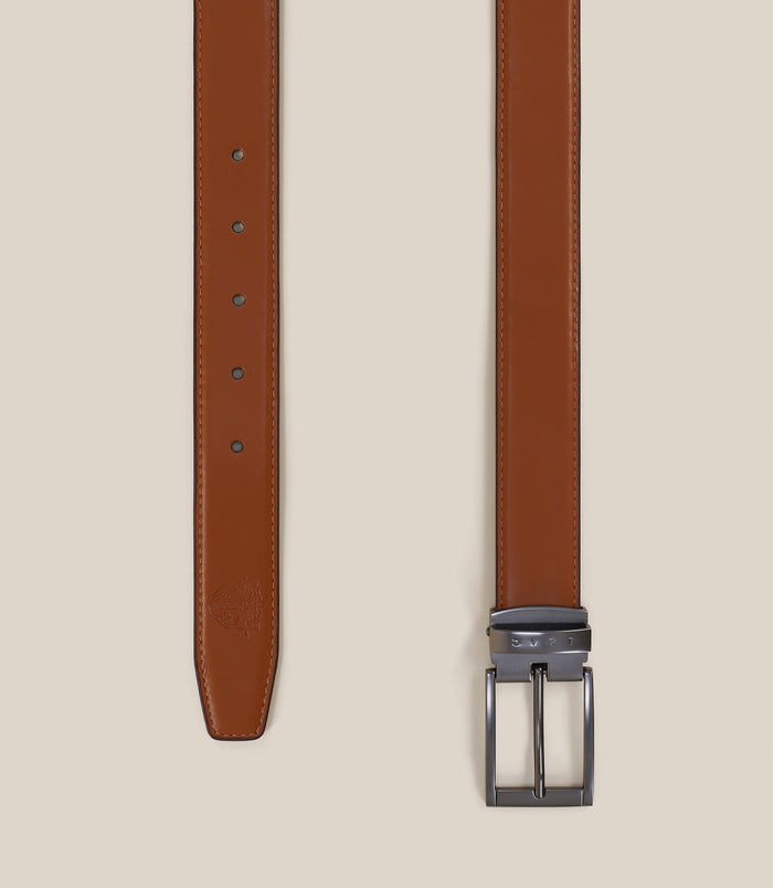 Izac Ceinture à Boucle Marron Et Noire