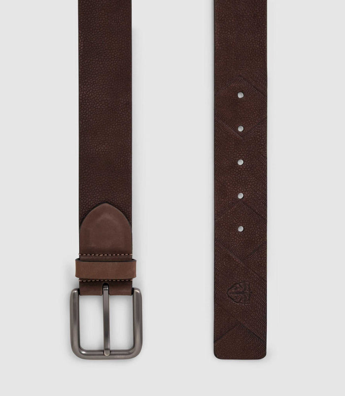 Izac Ceinture Ajustable En Cuir Marron "Xora"
