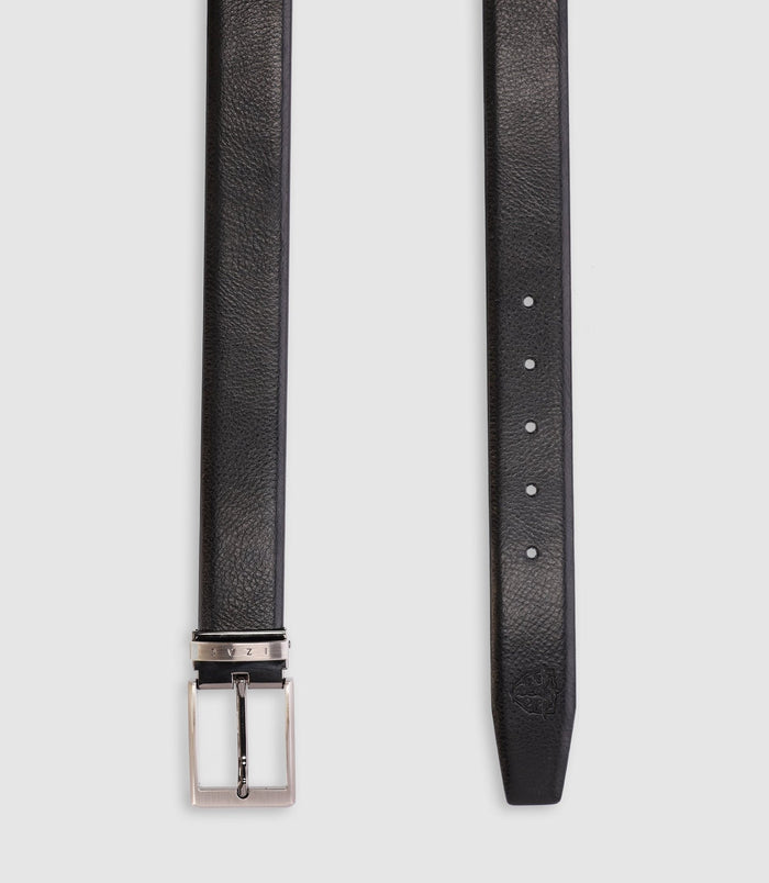 Izac Ceinture Avec Boucle Et Gravure Noire