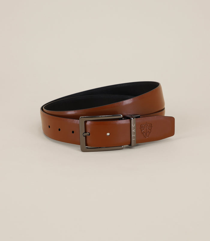 Izac Ceinture Avec Sangle En Cuir Noire