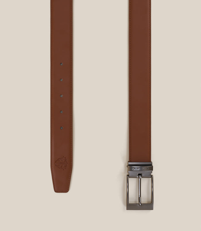 Izac Ceinture Avec Sangle Réversible Camel