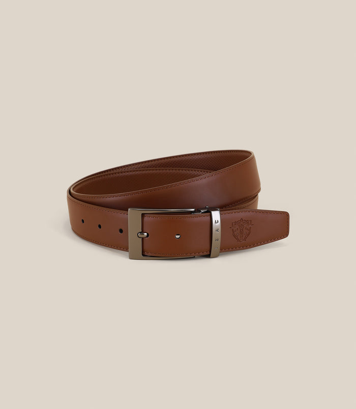 izac Ceinture avec sangle réversible camel