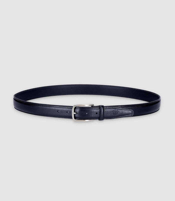 Izac Ceinture En Cuir 35mm Ajustable Marine CUI