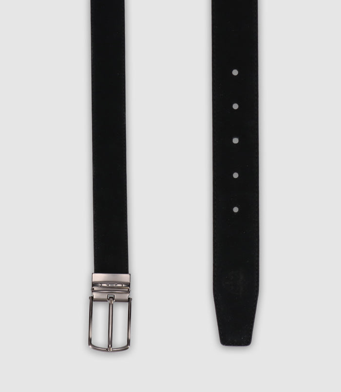 izac Ceinture en cuir 35mm ajustable noire CHANCE