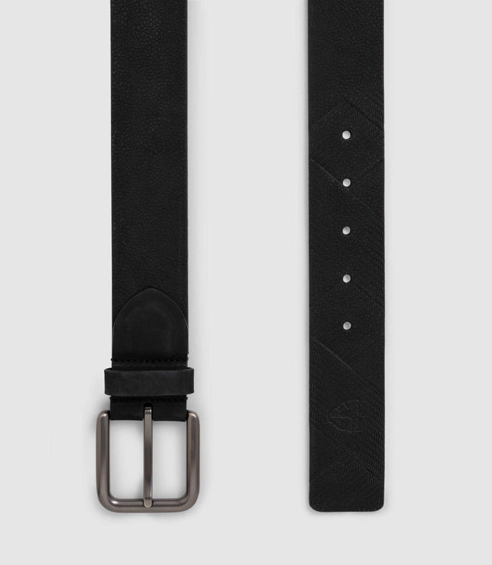 Izac Ceinture En Cuir Noir 40mm "Xora"