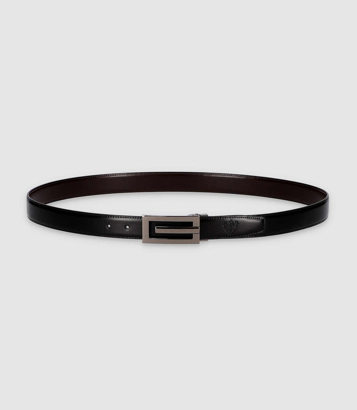 Izac Ceinture Réversible 30mm Noire Et Marron CLIP