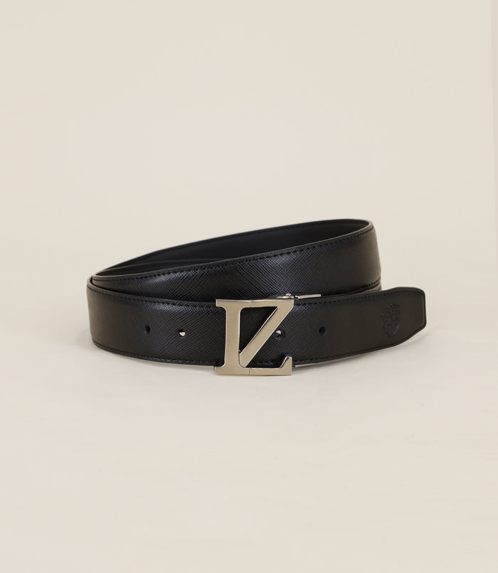 Izac Ceinture Réversible Ajustable Noire
