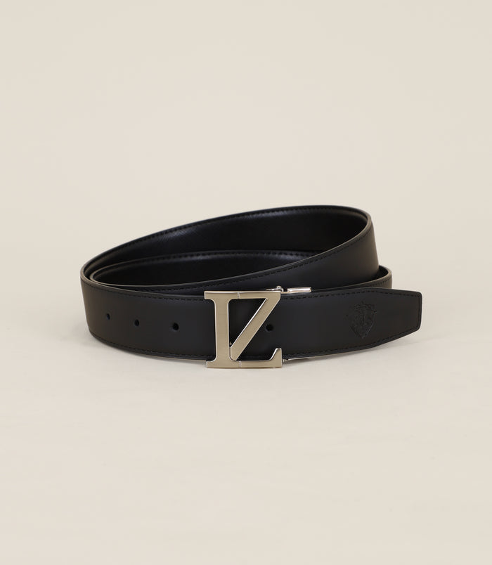 izac Ceinture réversible ajustable noire