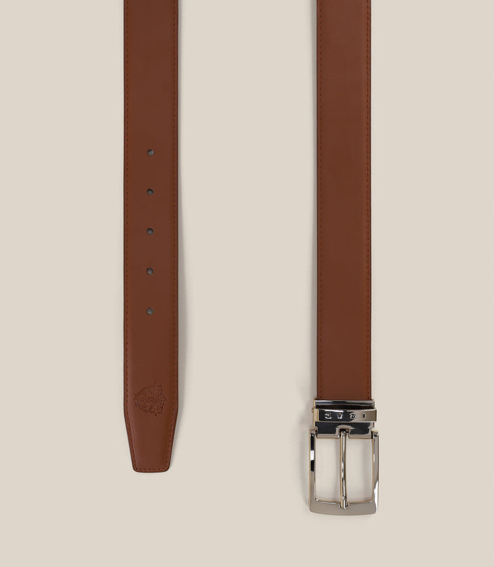 Izac Ceinture Réversible Camel