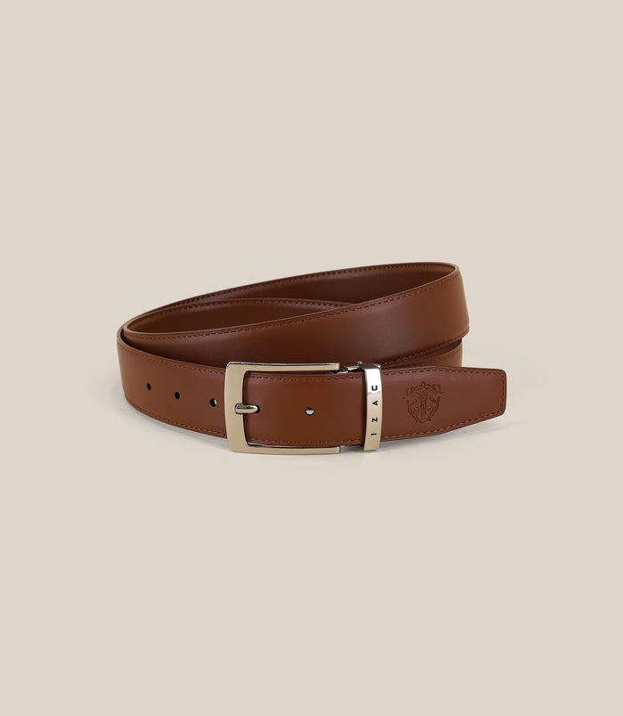 izac Ceinture réversible camel