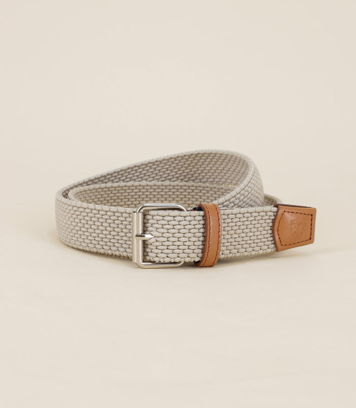 izac Ceinture tressée mastic