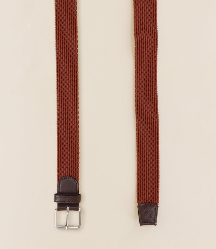 Izac Ceinture Tressée Orange Foncé