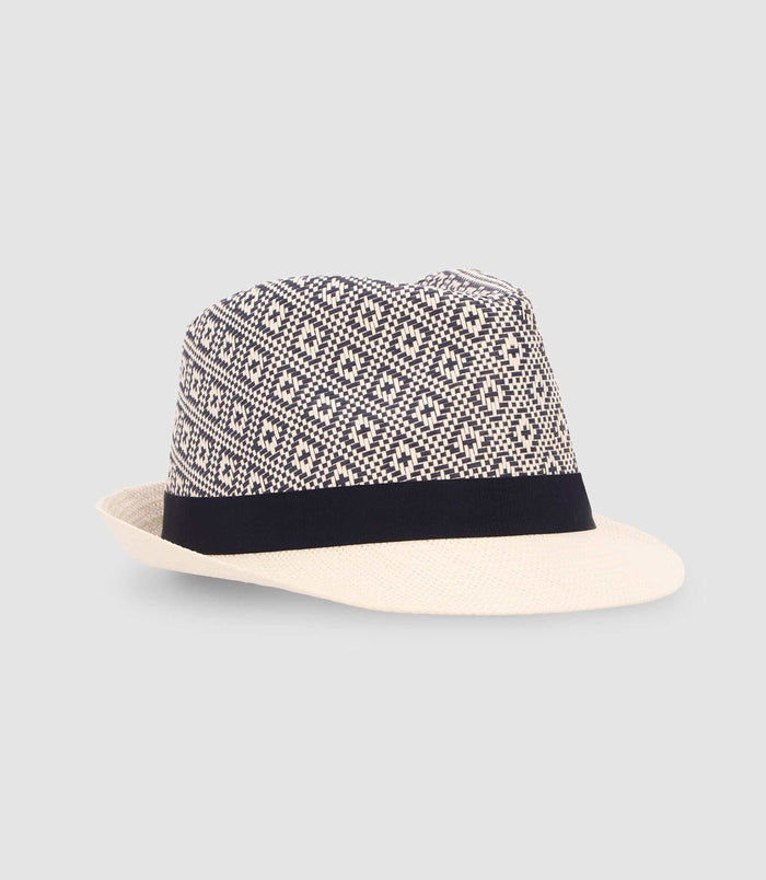 Izac Chapeau à Motifs Marine
