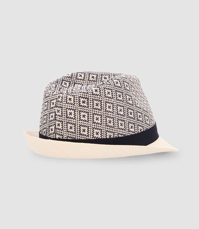 Izac Chapeau à Motifs Marine