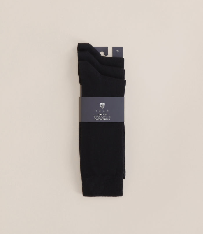 izac Chaussettes en pack noires