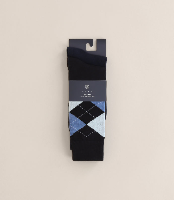 izac Chaussettes fantaisie marine