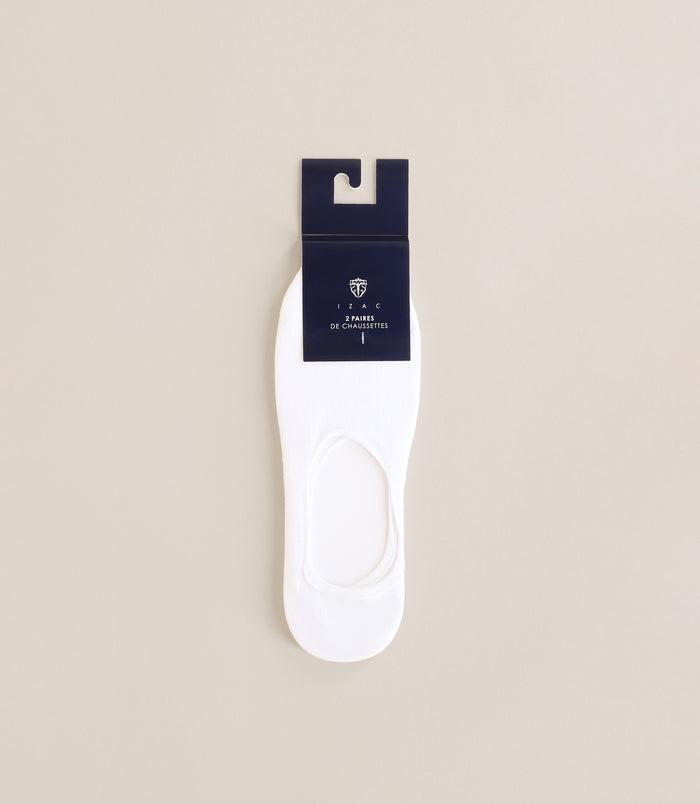 izac Chaussettes invisibles blanches