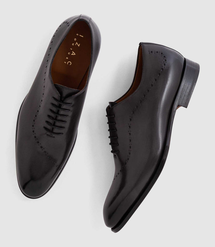 Izac Chaussure Coutures Cuir Grises "Giani"