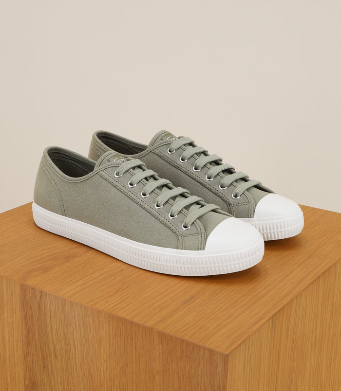 Izac Chaussures Baskets En Toile Kaki